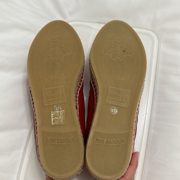 Red Gucci Espedrilles - Picture 3 of 3